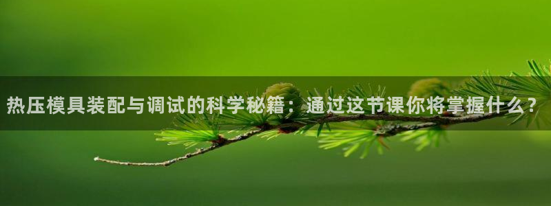易倍申竞品：热压模具装配与调试的科学秘籍：通过这节课你将