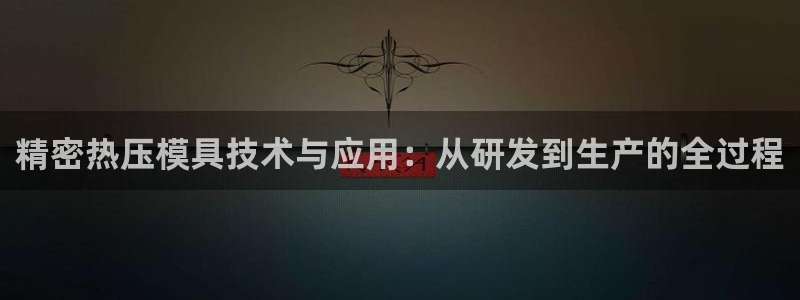 易倍纤价格：精密热压模具技术与应用：从研发到生产的全过程