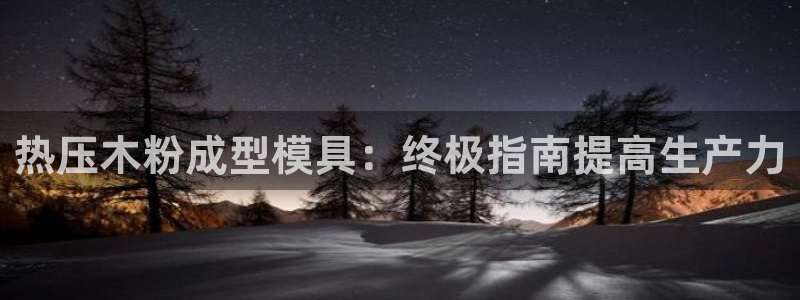 易倍单词如何下载:热压木粉成型模具:终极指南提高生产力